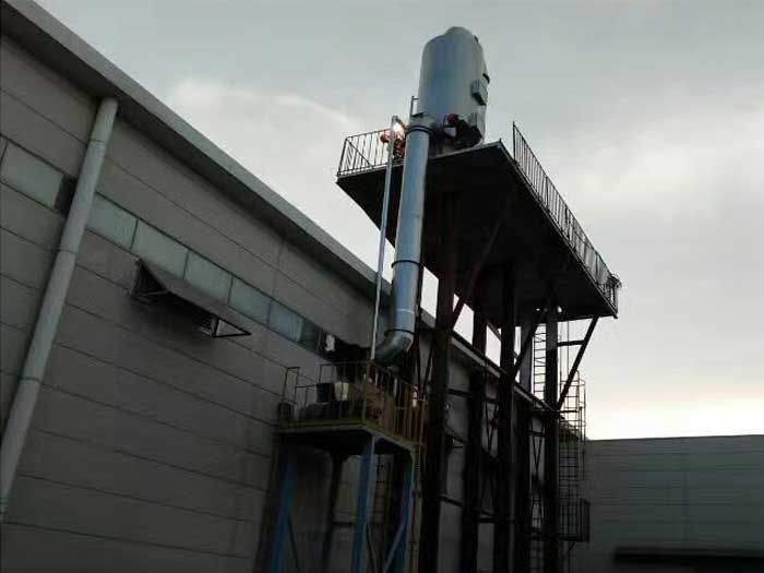 轮胎厂车间除尘工程安装水湿除尘器,活性炭净化箱